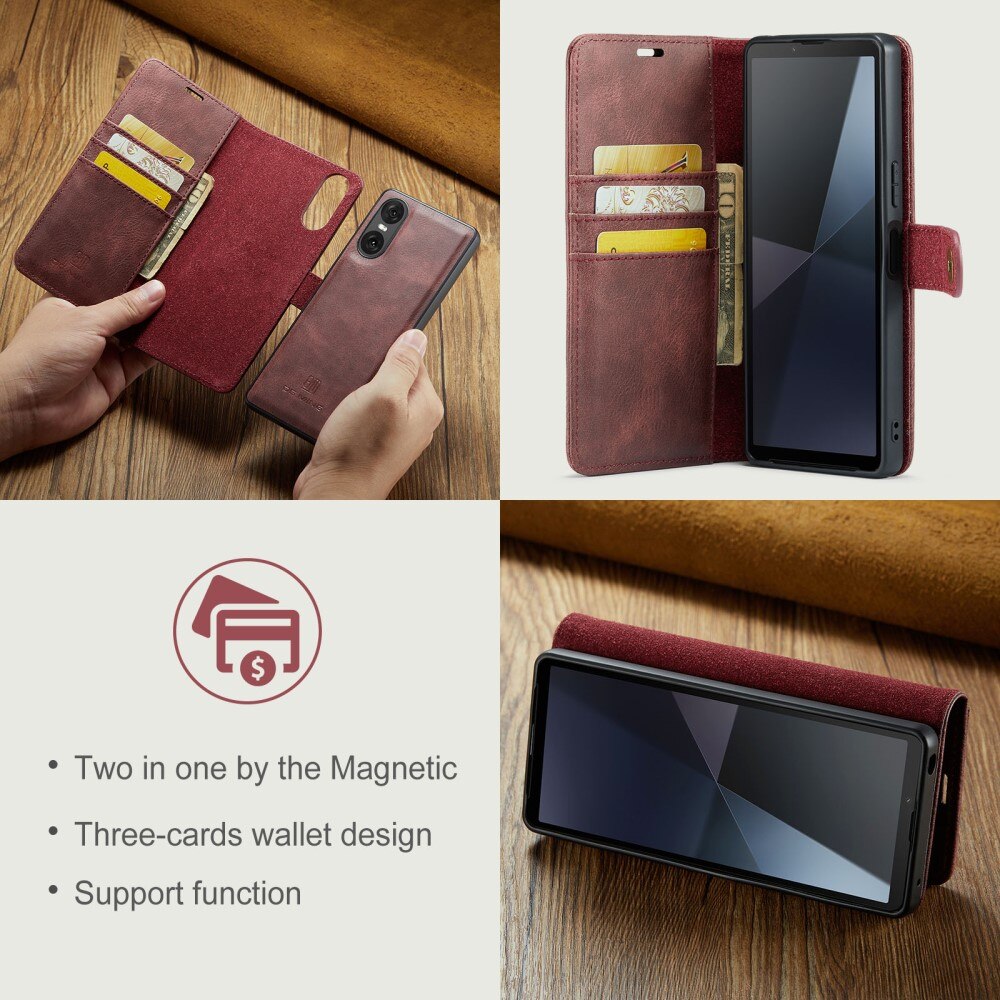 Cover portafoglio Magnet Wallet Sony Xperia 10 VI Red