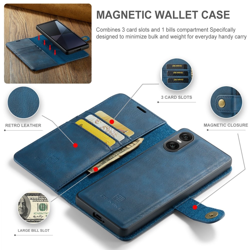 Cover portafoglio Magnet Wallet Sony Xperia 10 VI Blue