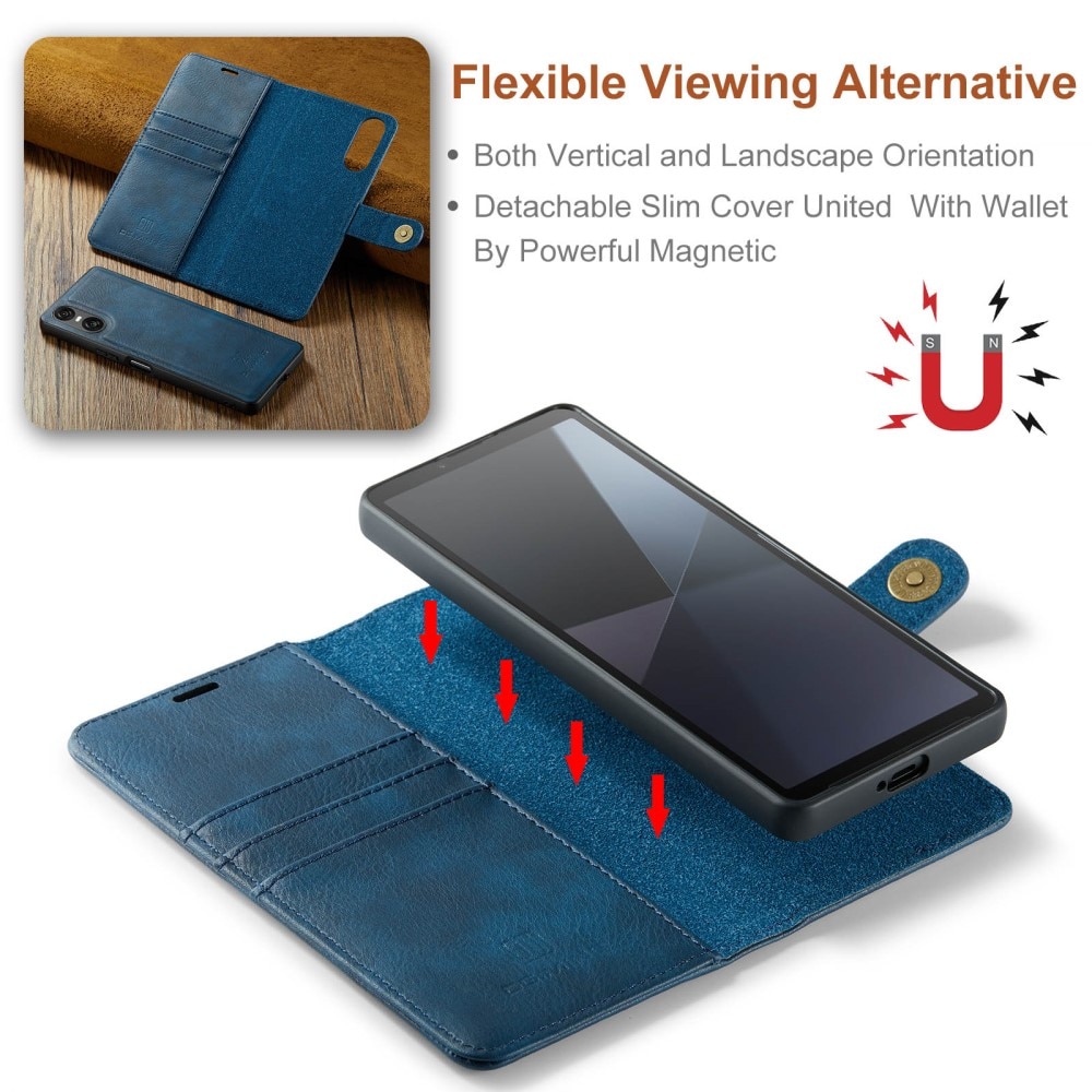 Cover portafoglio Magnet Wallet Sony Xperia 10 VI Blue