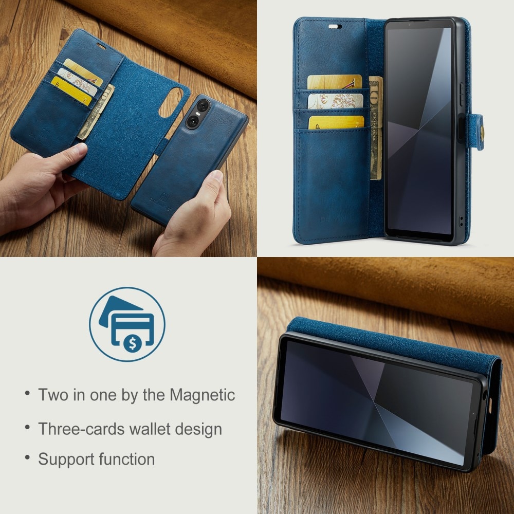 Cover portafoglio Magnet Wallet Sony Xperia 10 VI Blue