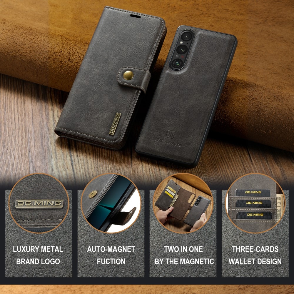 Cover portafoglio Magnet Wallet Sony Xperia 1 VI Brown