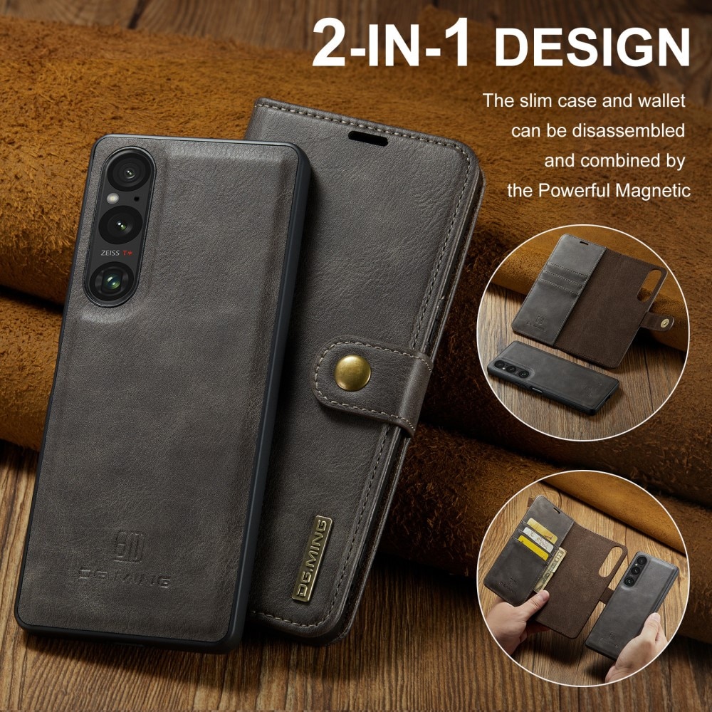 Cover portafoglio Magnet Wallet Sony Xperia 1 VI Brown