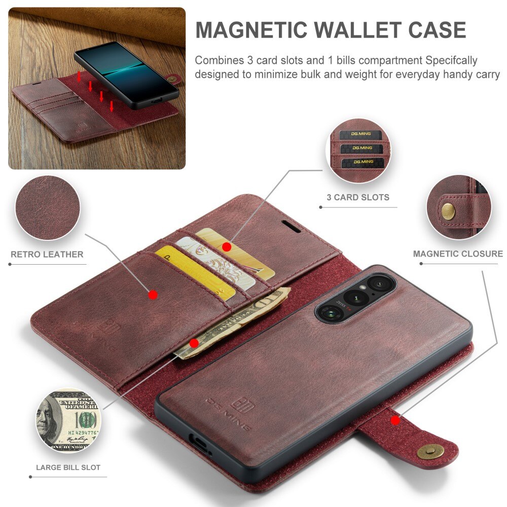 Cover portafoglio Magnet Wallet Sony Xperia 1 VI Red