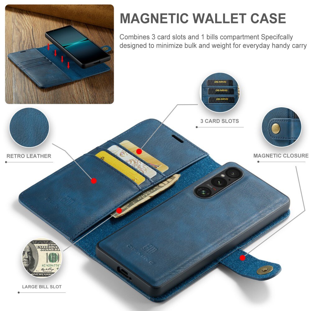 Cover portafoglio Magnet Wallet Sony Xperia 1 VI Blue