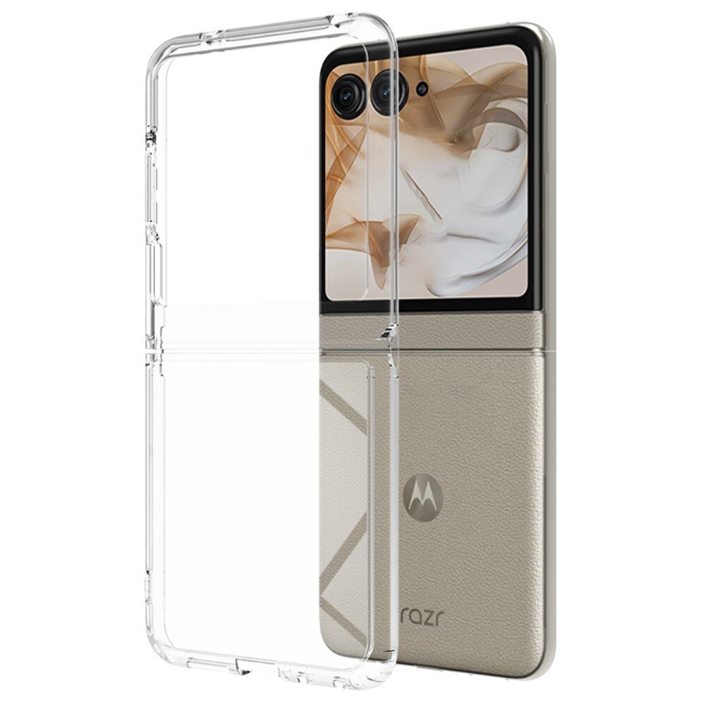 Cover ibride per Motorola Razr 50 trasparente