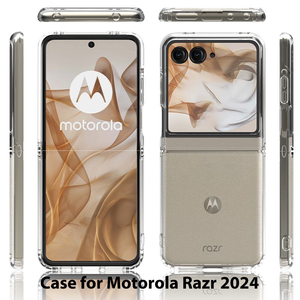 Cover ibride per Motorola Razr 50 trasparente