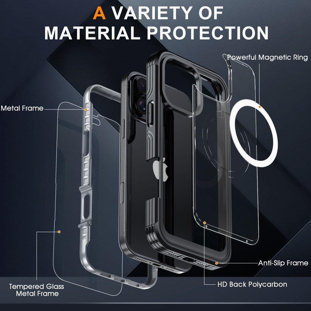 Cover Premium Full Protection iPhone 16 Pro Max Black