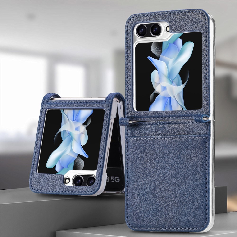 Cover portafoglio Slim Card Wallet Samsung Galaxy Z Flip 6 blu