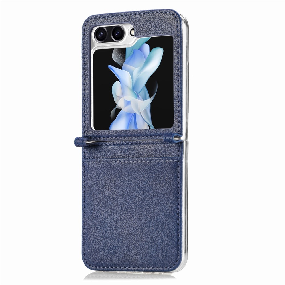 Cover portafoglio Slim Card Wallet Samsung Galaxy Z Flip 6 blu