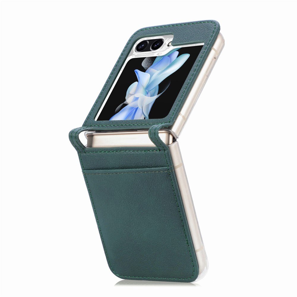 Cover portafoglio Slim Card Wallet Samsung Galaxy Z Flip 6 verde