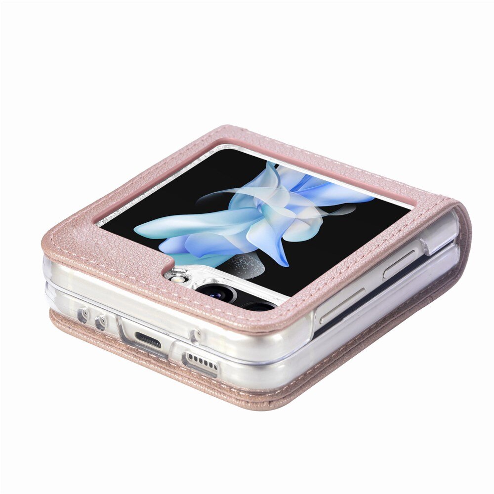 Cover portafoglio Slim Card Wallet Samsung Galaxy Z Flip 6 rosa