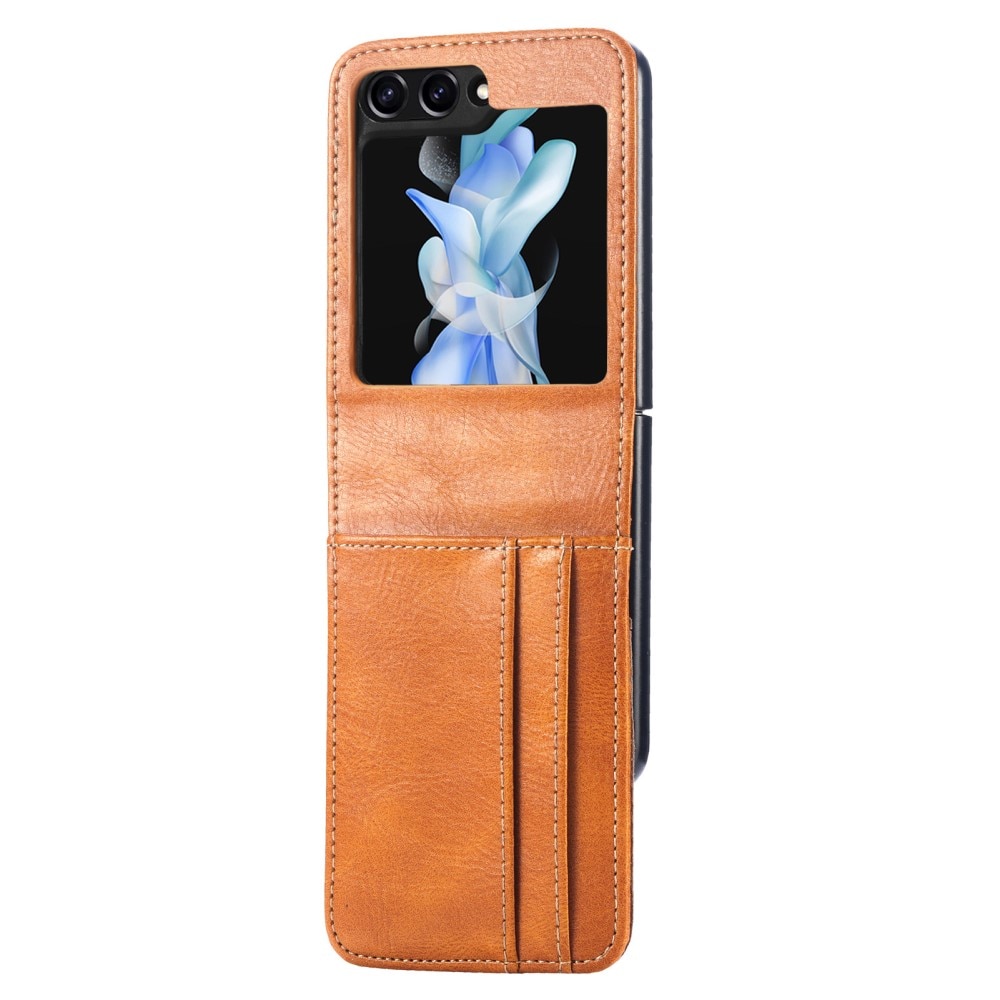 Cover portafoglio Samsung Galaxy Z Flip 6 cognac