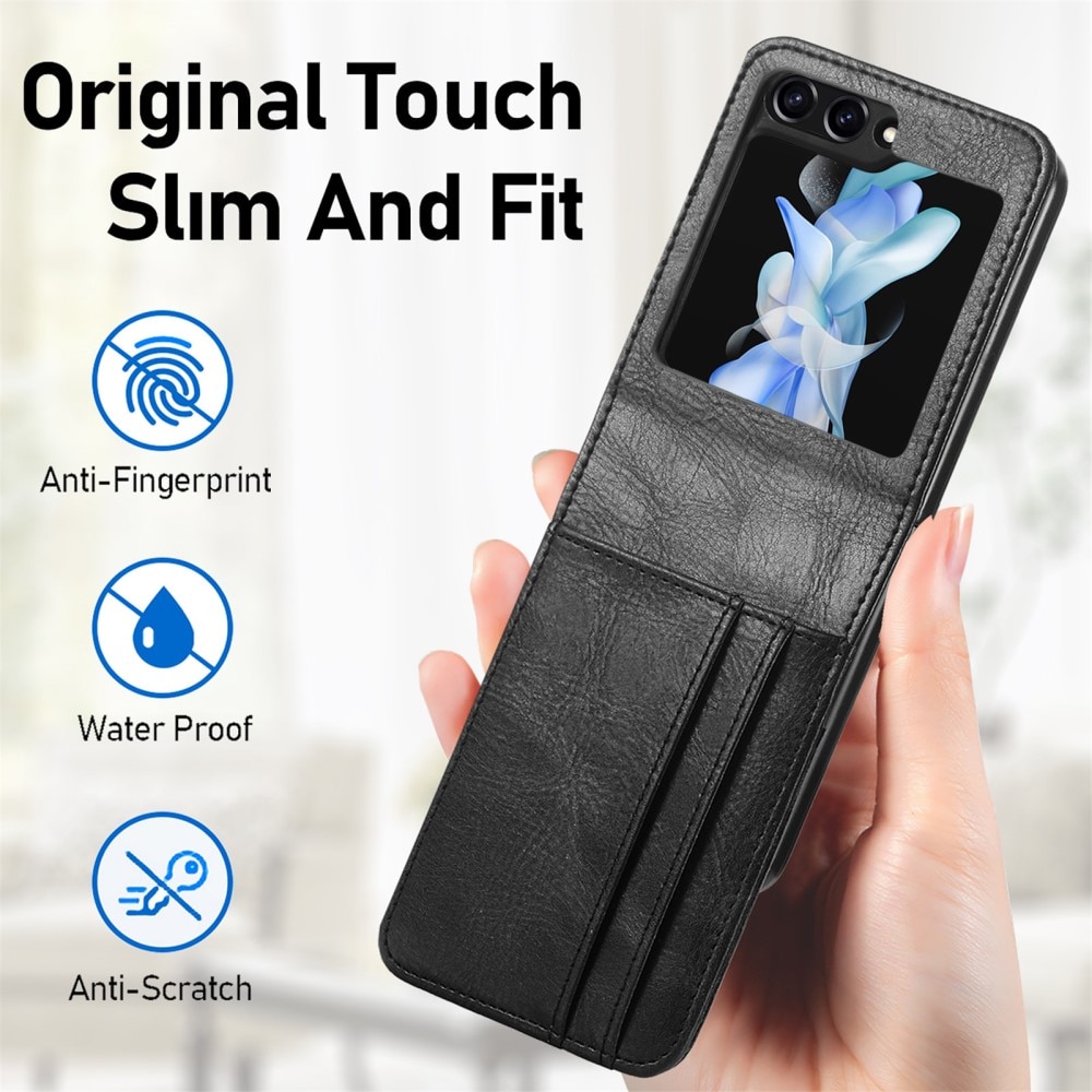 Cover portafoglio Samsung Galaxy Z Flip 6 nero