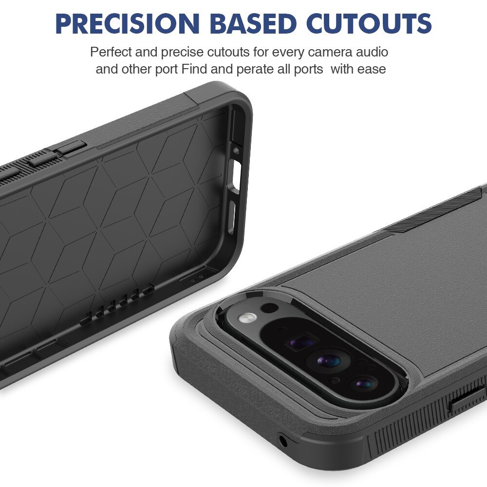 Cover ibride Off-road Google Pixel 9 Pro XL, nero