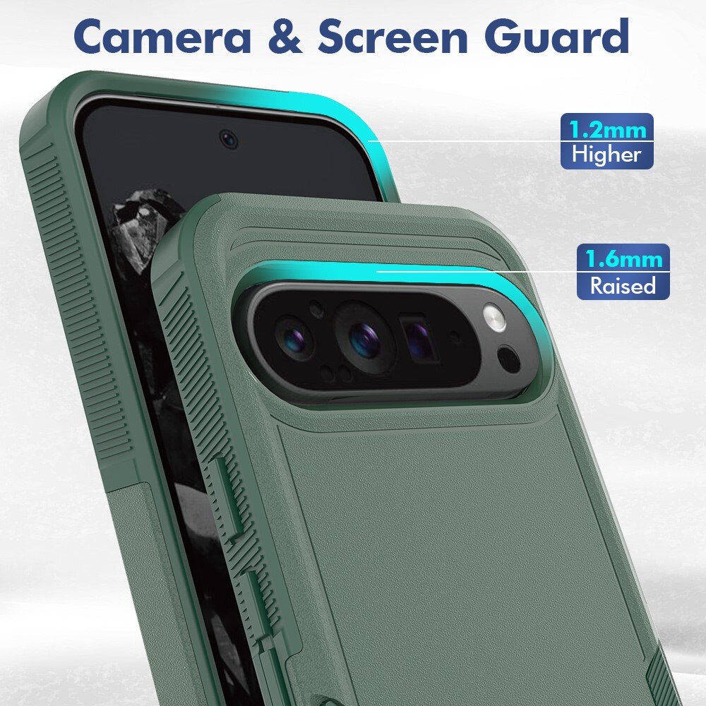 Cover ibride Off-road Google Pixel 9 Pro XL, verde