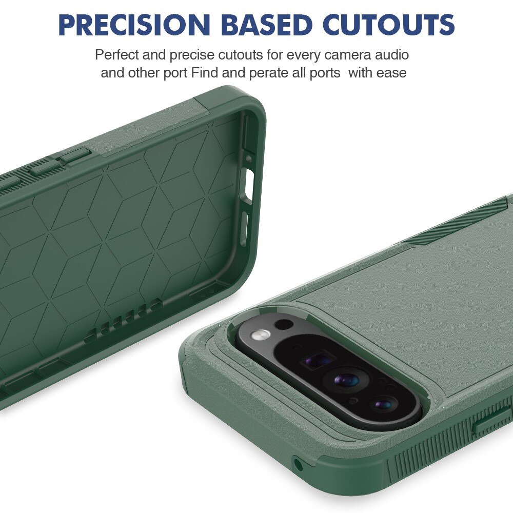 Cover ibride Off-road Google Pixel 9 Pro XL, verde