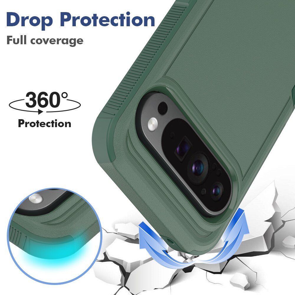 Cover ibride Off-road Google Pixel 9 Pro XL, verde