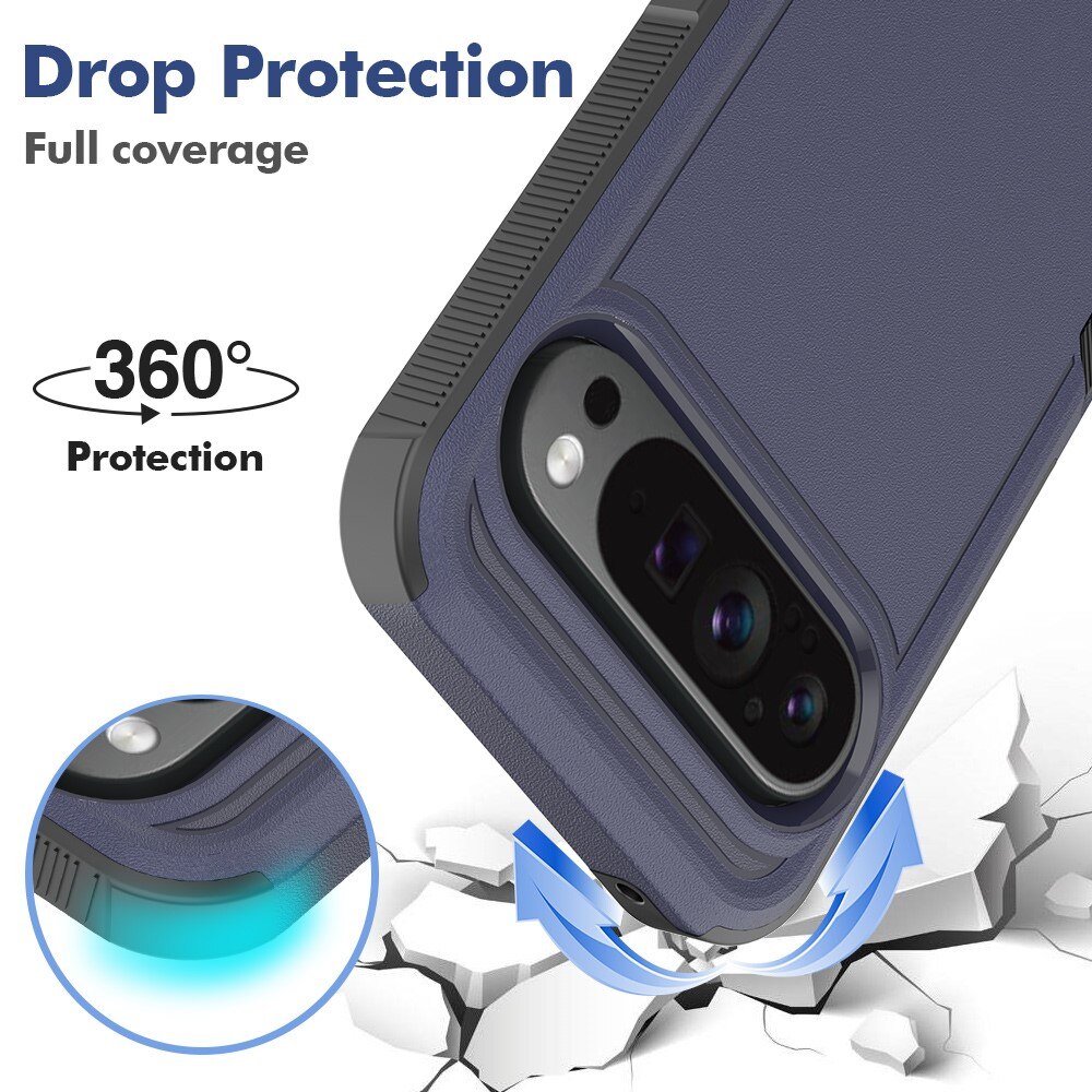 Cover ibride Off-road Google Pixel 9 Pro XL, blu scuro