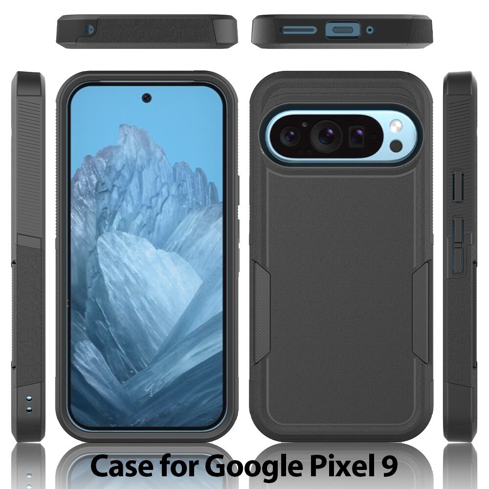 Cover ibride Off-road Google Pixel 9 Pro, nero