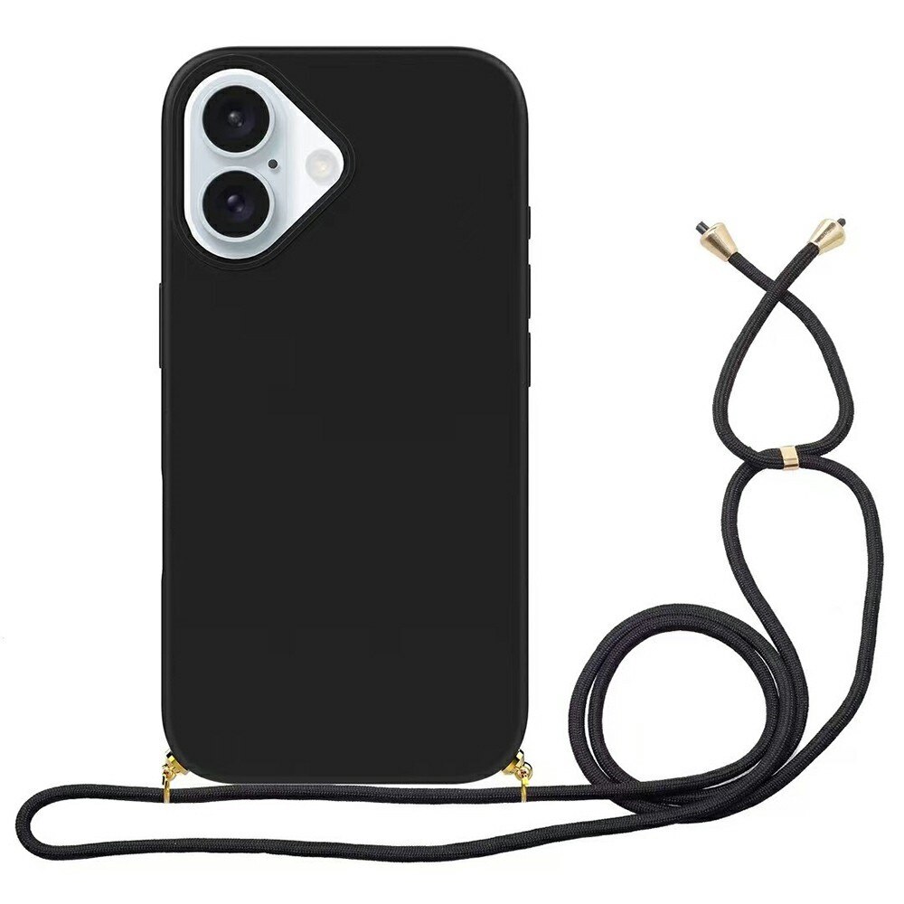 Cover cinturino iPhone 16 Plus nero