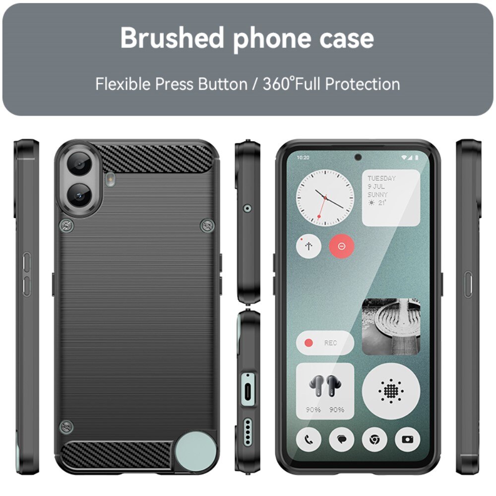 Cover TPU Brushed Nothing CMF Phone 1 Black