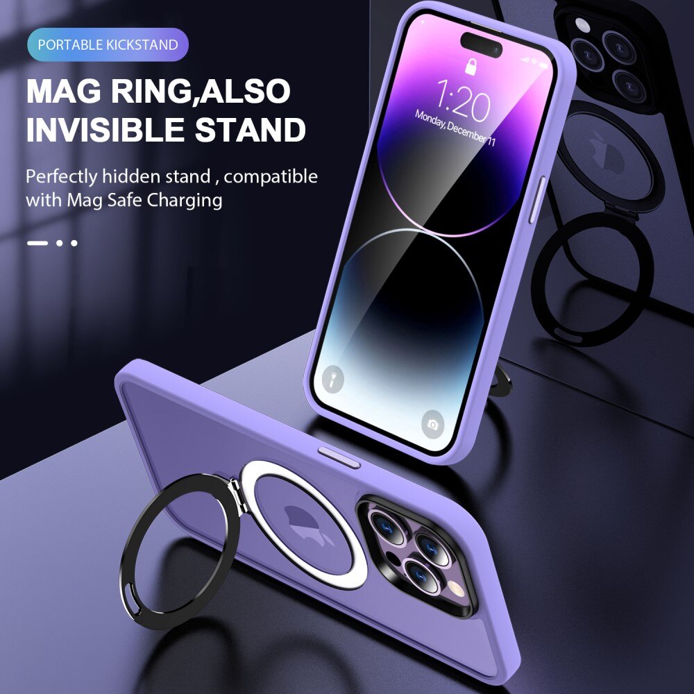 Cover ibride con MagSafe Ring iPhone 16 Pro Viola