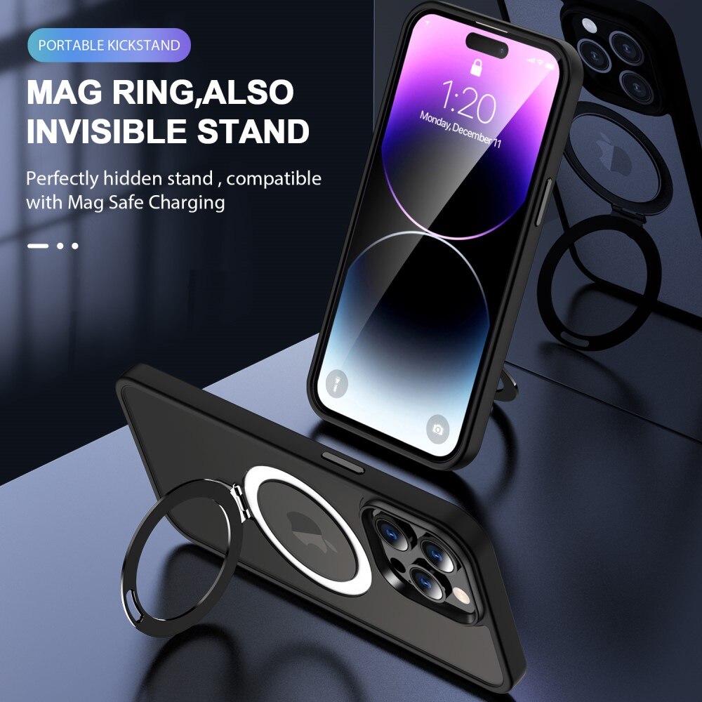 Cover ibride con MagSafe Ring iPhone 16 Pro Max Nero