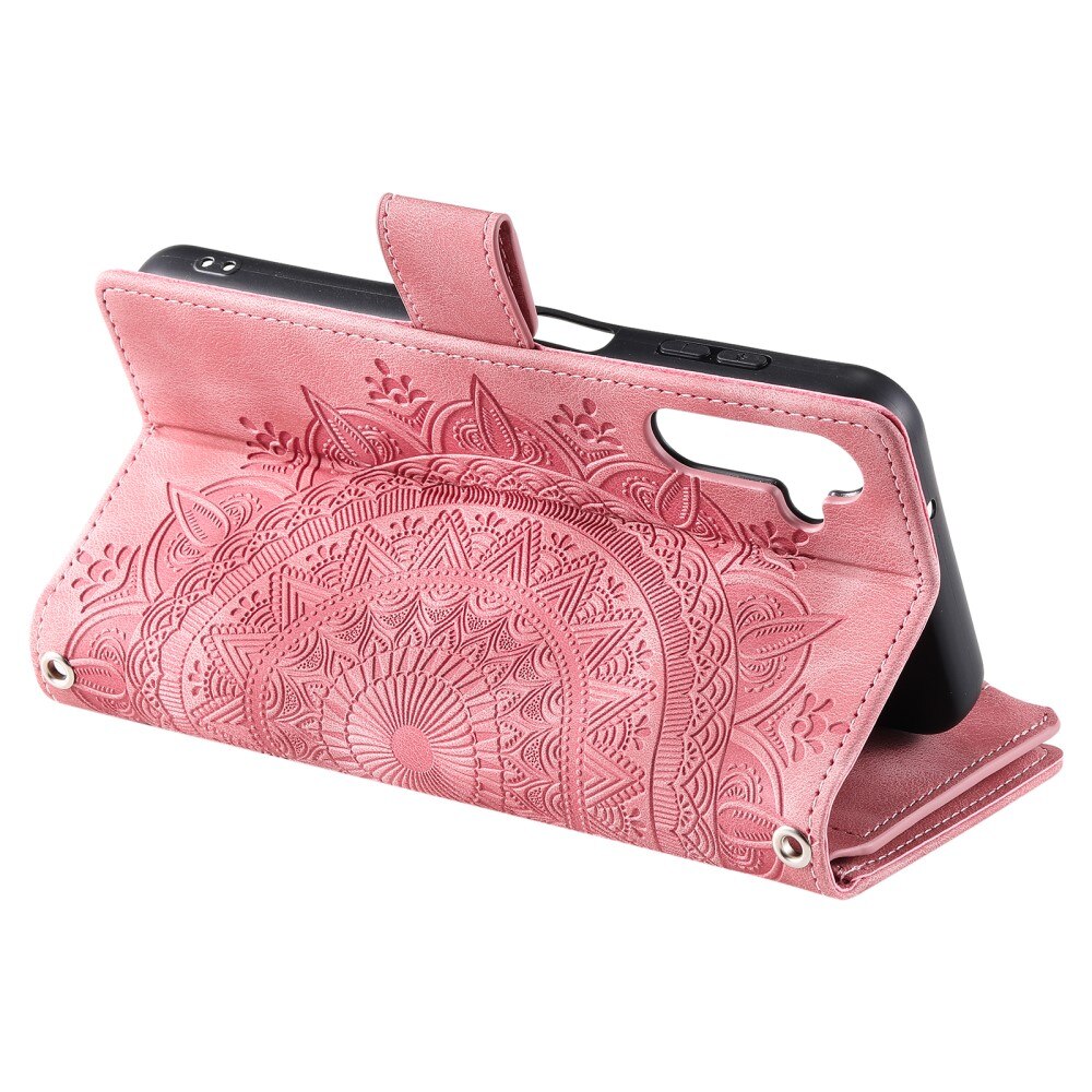 Borsa a portafoglio Mandala Samsung Galaxy A16, rosa