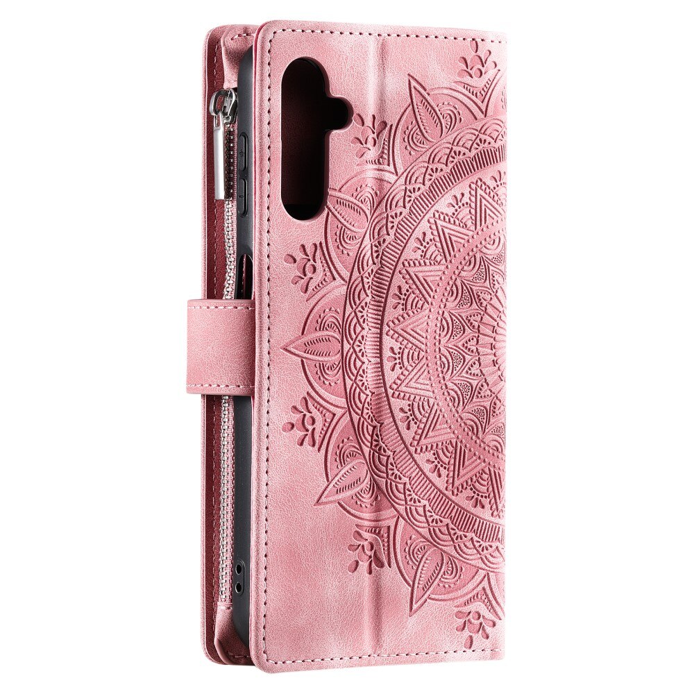 Borsa a portafoglio Mandala Samsung Galaxy A16, rosa