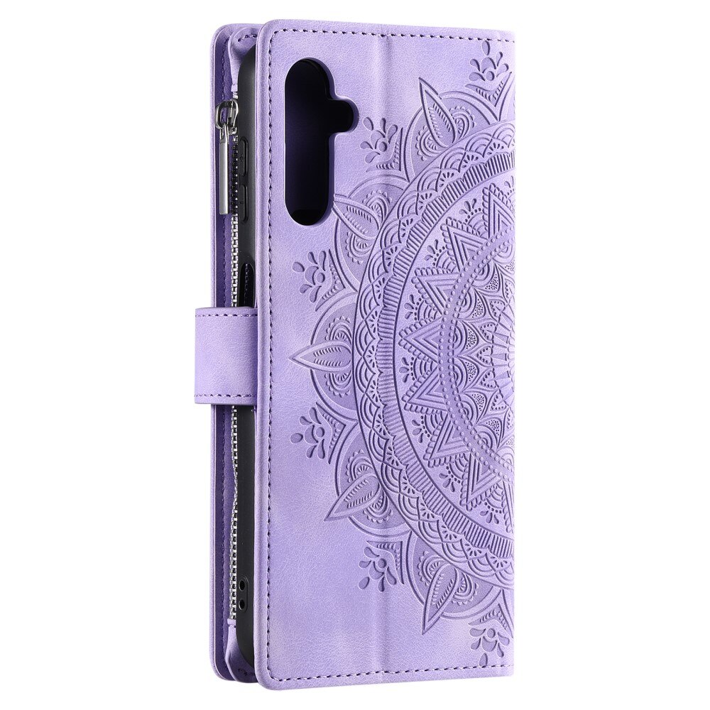 Borsa a portafoglio Mandala Samsung Galaxy A16, viola