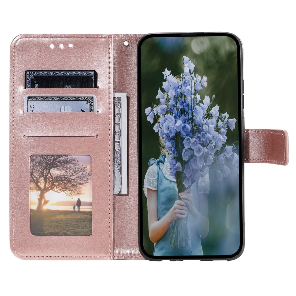 Custodia in pelle Mandala Samsung Galaxy A16 oro rosa