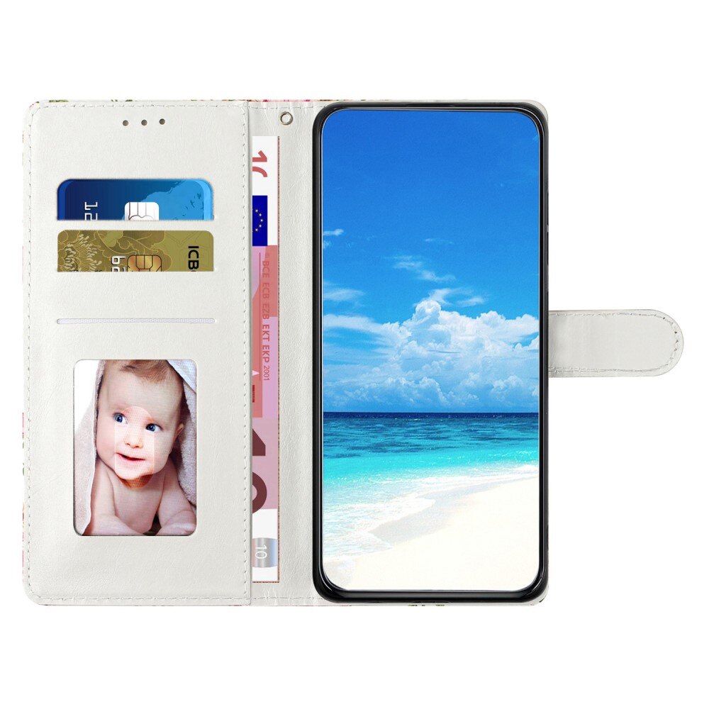 Cover portafoglio Google Pixel 9 Pro farfalle blu