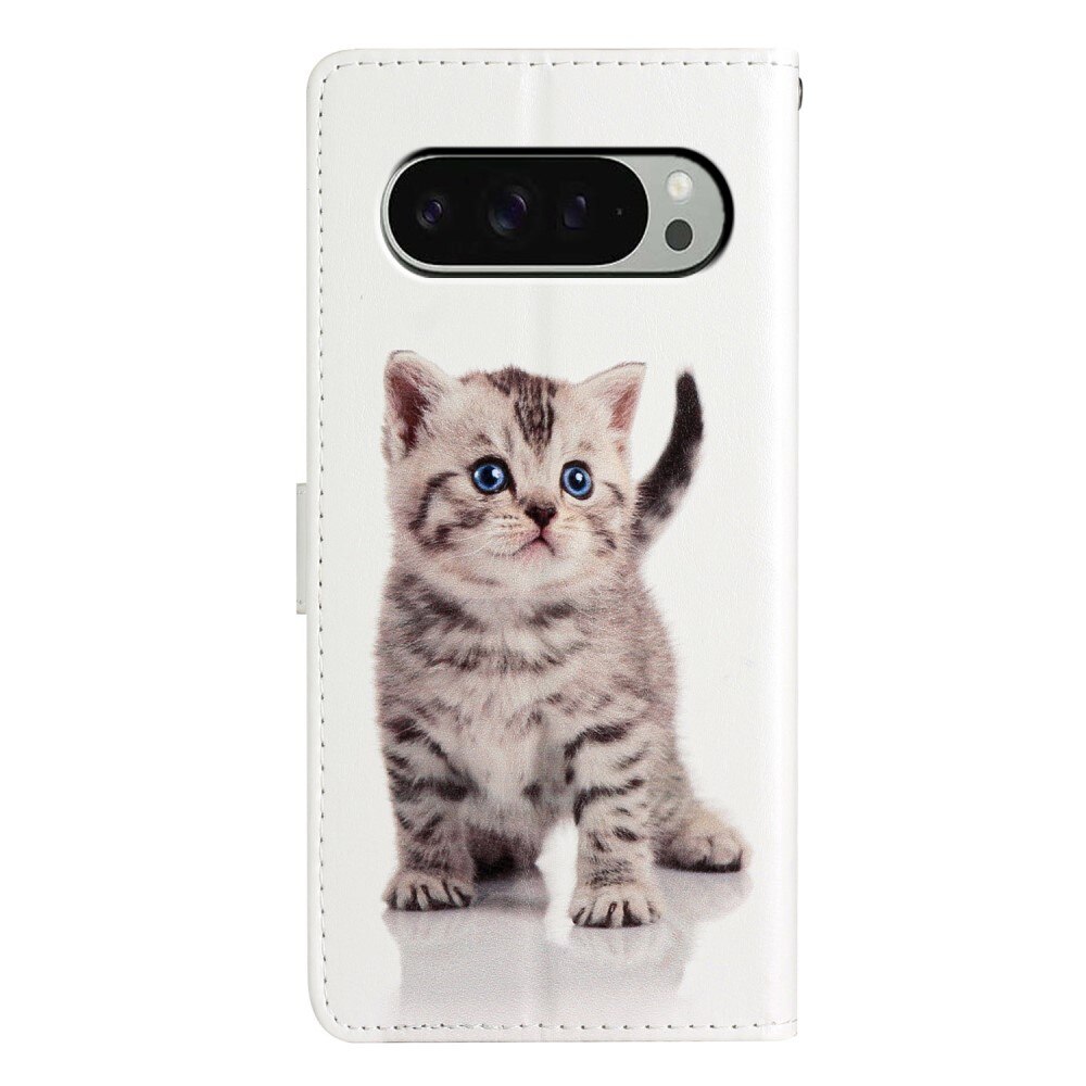 Cover portafoglio Google Pixel 9 gattino