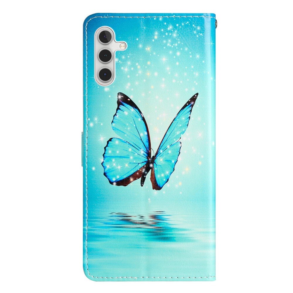 Cover portafoglio Samsung Galaxy A16 farfalle blu