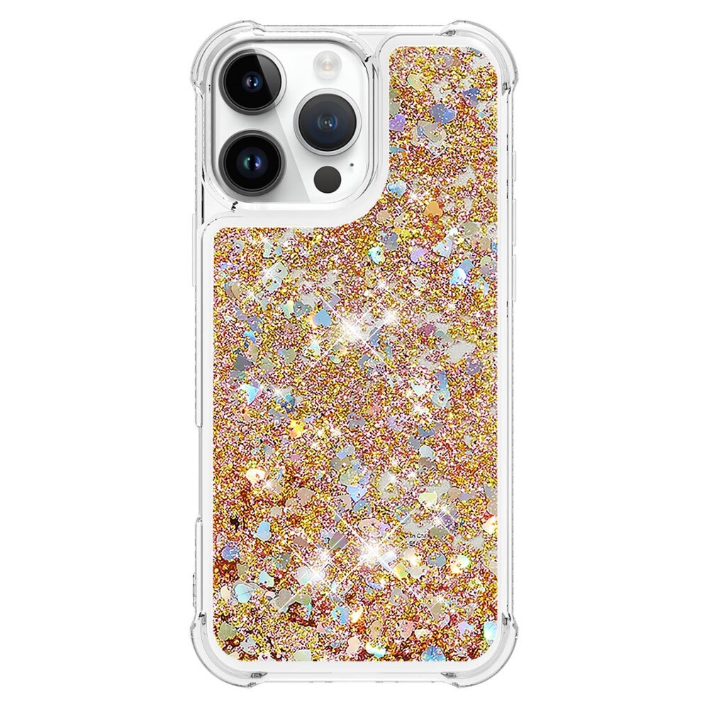 Cover Glitter Powder TPU iPhone 16 Pro oro