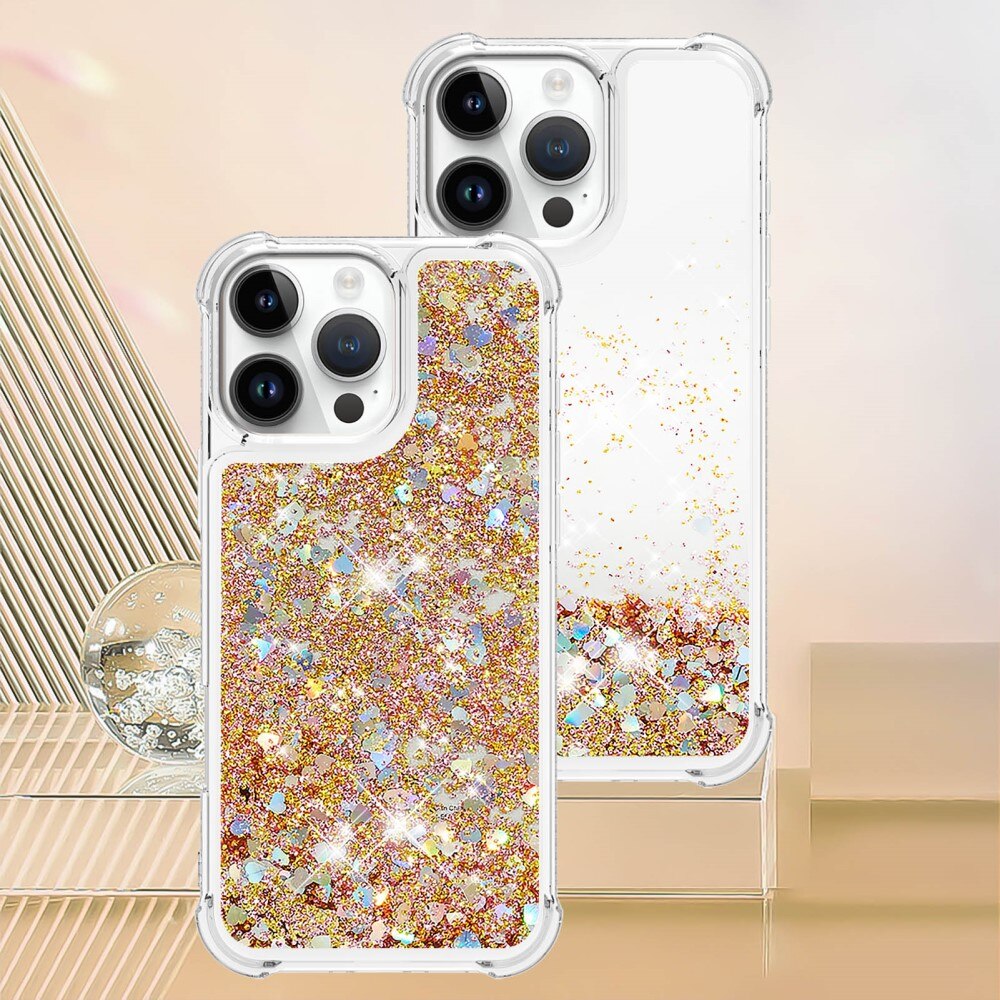 Cover Glitter Powder TPU iPhone 16 Pro oro