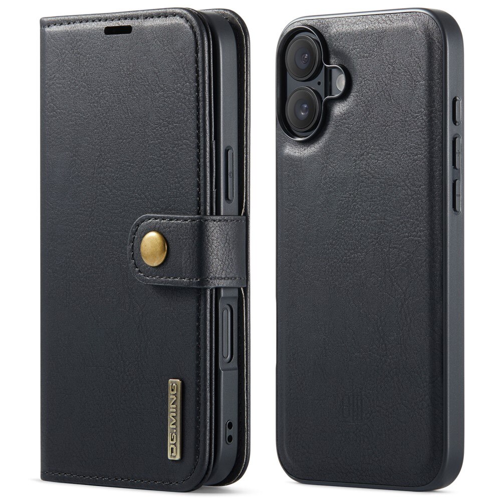 Cover portafoglio Magnet Wallet iPhone 16 Plus Black