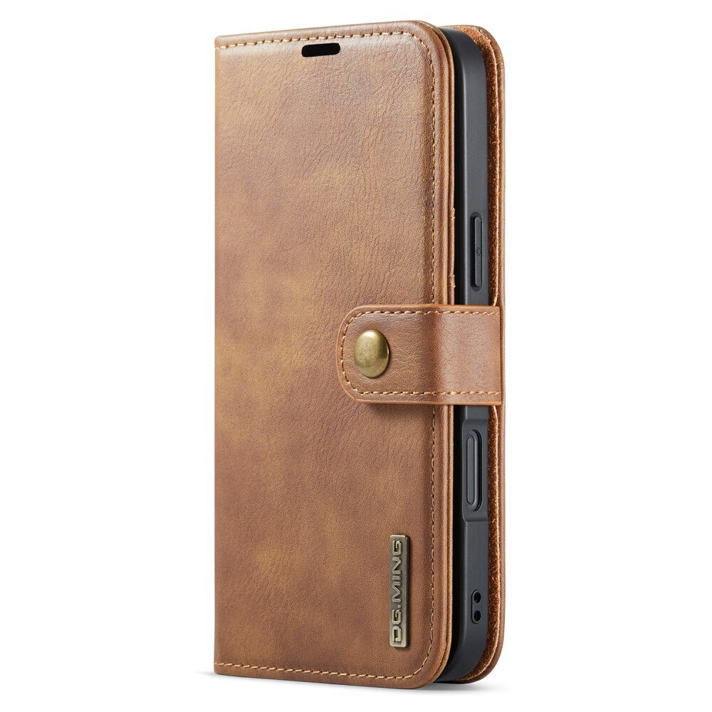 Cover portafoglio Magnet Wallet iPhone 16 Plus Cognac