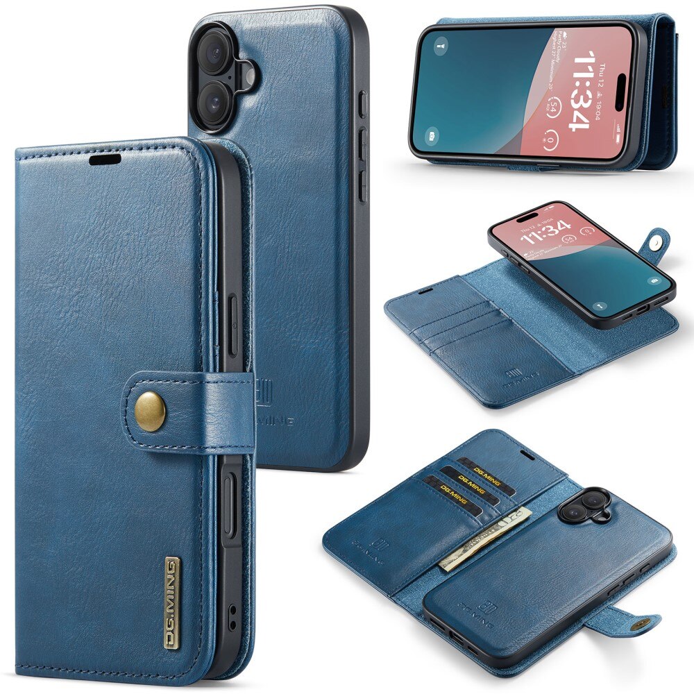 Cover portafoglio Magnet Wallet iPhone 16 Plus Blue