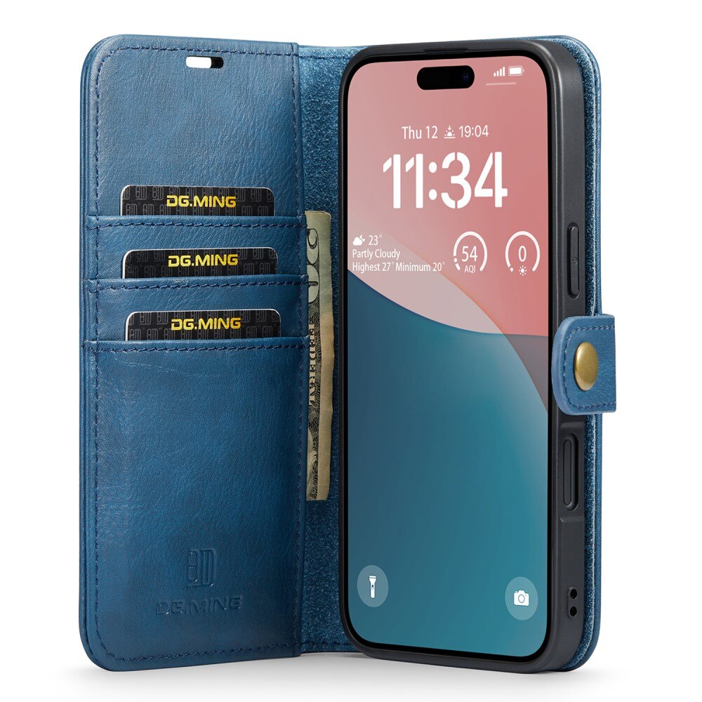 Cover portafoglio Magnet Wallet iPhone 16 Plus Blue