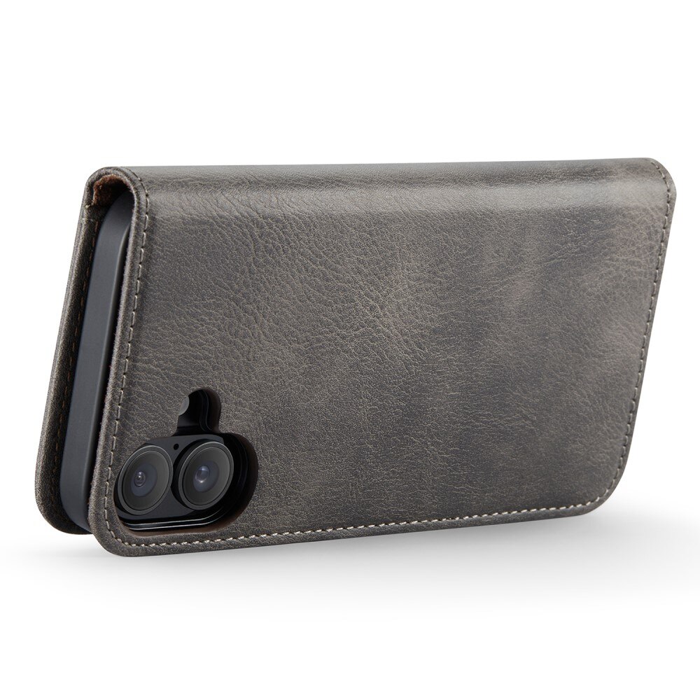 Cover portafoglio Magnet Wallet iPhone 16 Brown