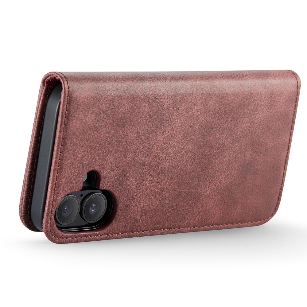 Cover portafoglio Magnet Wallet iPhone 16 Red