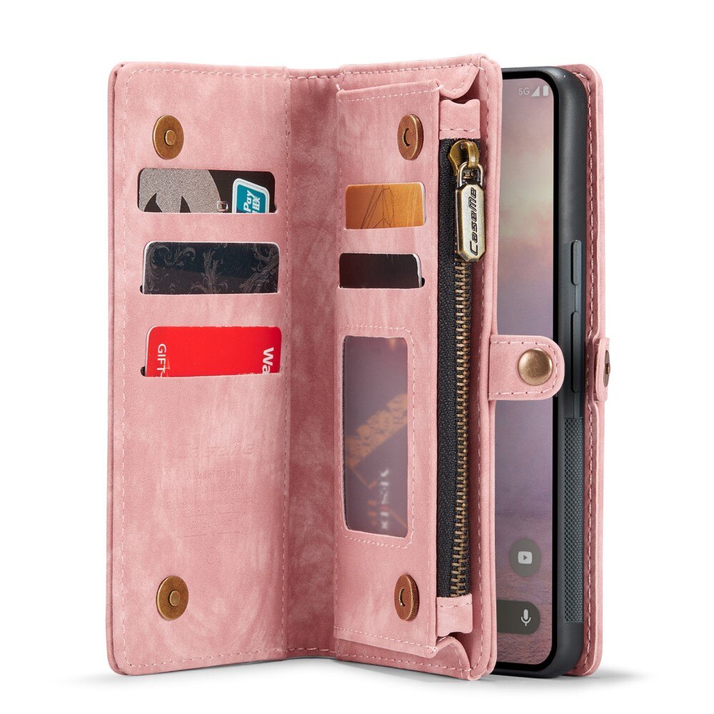 Cover portafoglio Multi-Slot Google Pixel 9 Pro XL rosa