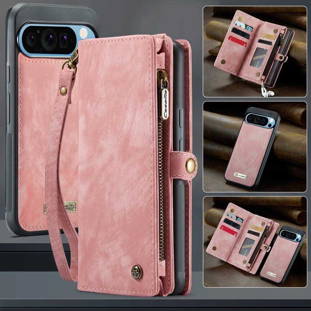 Cover portafoglio Multi-Slot Google Pixel 9 Pro XL rosa