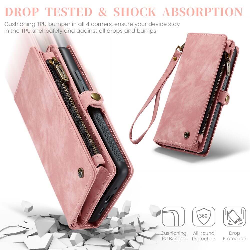 Cover portafoglio Multi-Slot Google Pixel 9 Pro XL rosa