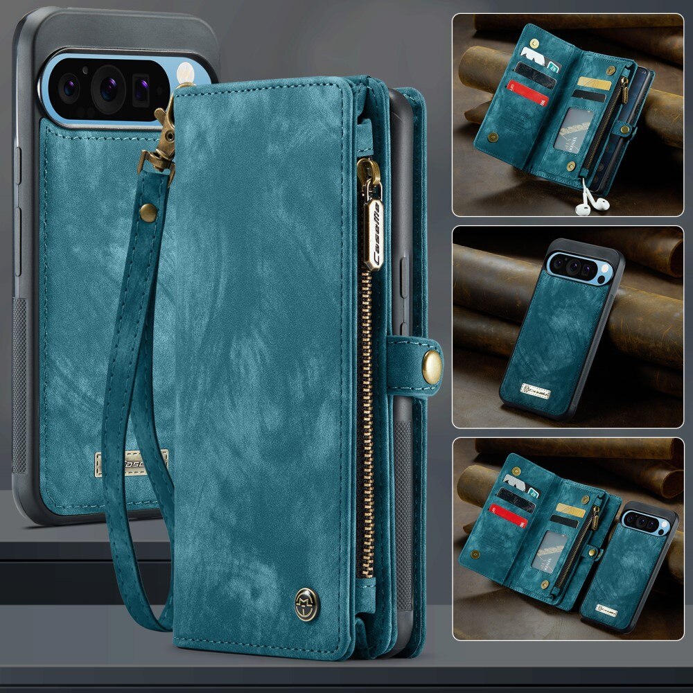 Cover portafoglio Multi-Slot Google Pixel 9 Pro XL blu