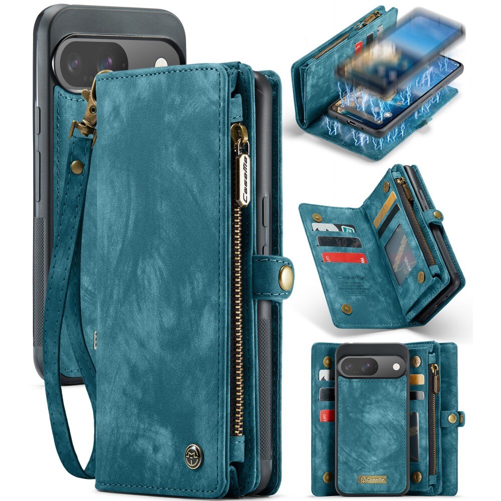 Cover portafoglio Multi-Slot Google Pixel 9 Pro blu