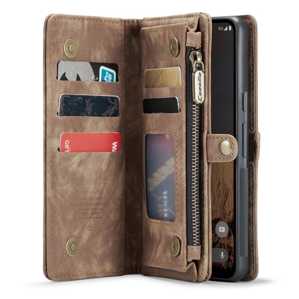 Cover portafoglio Multi-Slot Google Pixel 9 marrone