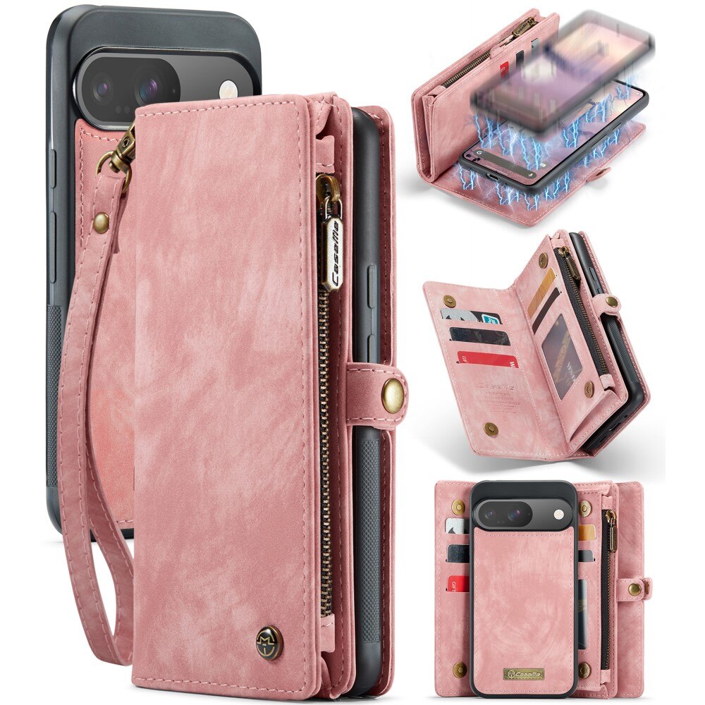 Cover portafoglio Multi-Slot Google Pixel 9 rosa