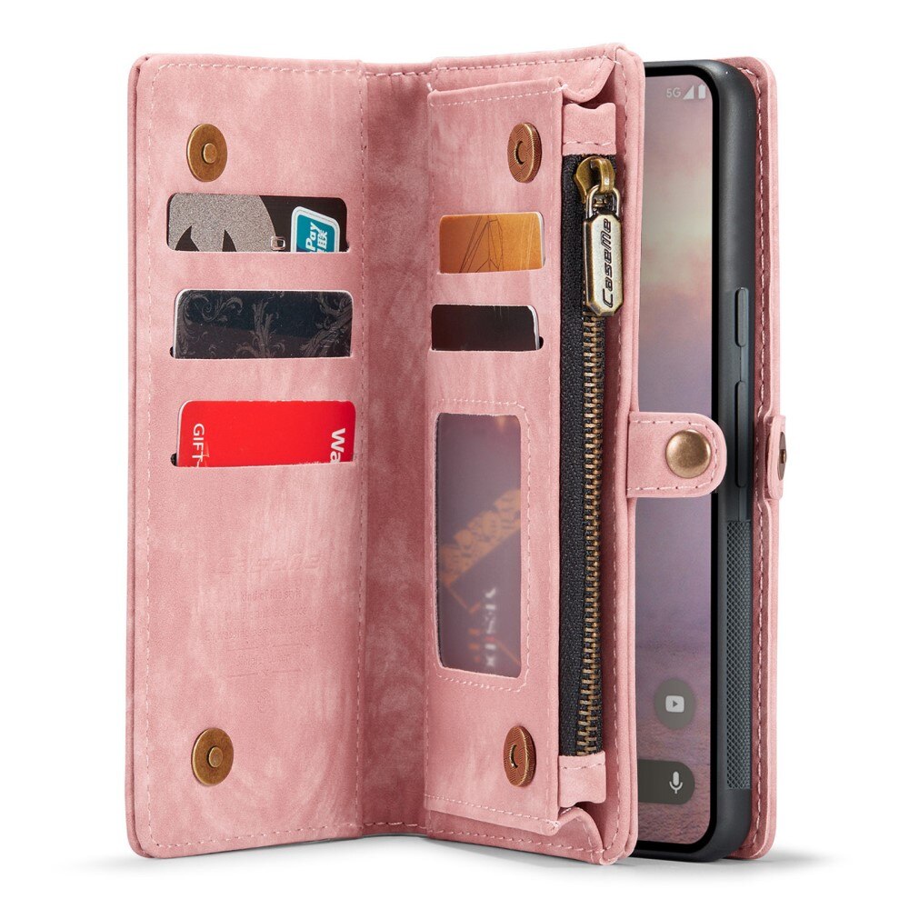 Cover portafoglio Multi-Slot Google Pixel 9 Pro rosa